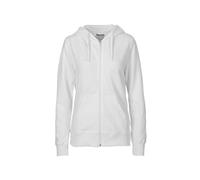 NEUTRAL LADIES HOODIE WITH ZIP XS WHITE