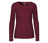 NEUTRAL LADIES LONG SLEEVE TEE-SHIRT XS BURGUNDY