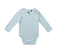 Neutral Langärmeliger Baby-Body aus Bio-Fairtrade-Baumwolle - Hellblau | 74