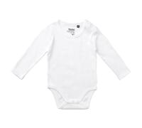 Neutral Langärmeliger Baby-Body aus Bio-Fairtrade-Baumwolle - Weiß | 92