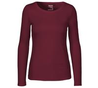 Neutral Langärmeliges Damen T-Shirt aus Bio-Fairtrade-Baumwolle - Bordeaux | XS