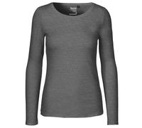 Neutral Langärmeliges Damen T-Shirt aus Bio-Fairtrade-Baumwolle - Dunkel meliert | XL