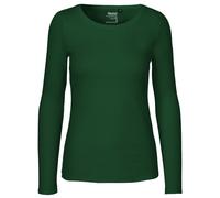 Neutral Langärmeliges Damen T-Shirt aus Bio-Fairtrade-Baumwolle - Flaschengrün | M