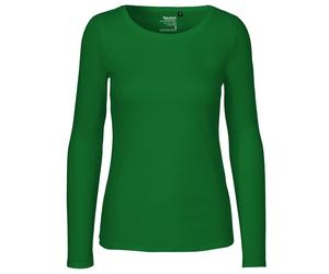 Neutral Langärmeliges Damen T-Shirt aus Bio-Fairtrade-Baumwolle - Grün | M