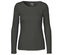 Neutral Langärmeliges Damen T-Shirt aus Bio-Fairtrade-Baumwolle - Kohle | XS