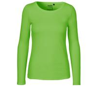 Neutral Langärmeliges Damen T-Shirt aus Bio-Fairtrade-Baumwolle - Limette | XL