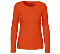 Neutral Langärmeliges Damen T-Shirt aus Bio-Fairtrade-Baumwolle - Orange | M