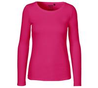 Neutral Langärmeliges Damen T-Shirt aus Bio-Fairtrade-Baumwolle - Rosa | S