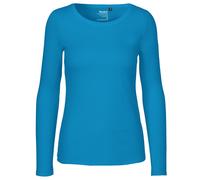 Neutral Langärmeliges Damen T-Shirt aus Bio-Fairtrade-Baumwolle - Saphirblau | S