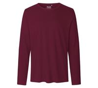 Neutral Langärmeliges Herren T-Shirt aus Bio-Fairtrade-Baumwolle - Bordeaux | L