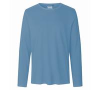 Neutral Langärmeliges Herren T-Shirt aus Bio-Fairtrade-Baumwolle - Dusty indigo | L