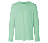 Neutral Langärmeliges Herren T-Shirt aus Bio-Fairtrade-Baumwolle - Dusty mint | 3XL