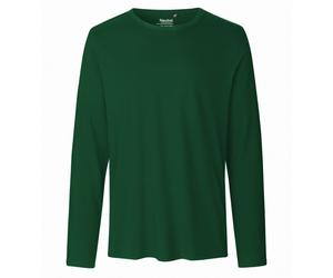 Neutral Langärmeliges Herren T-Shirt aus Bio-Fairtrade-Baumwolle - Flaschengrün | L