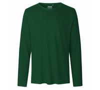 Neutral Langärmeliges Herren T-Shirt aus Bio-Fairtrade-Baumwolle - Flaschengrün | S