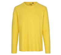 Neutral Langärmeliges Herren T-Shirt aus Bio-Fairtrade-Baumwolle - Gelb | L