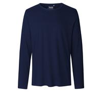 Neutral Langärmeliges Herren T-Shirt aus Bio-Fairtrade-Baumwolle - Marineblau | 5XL