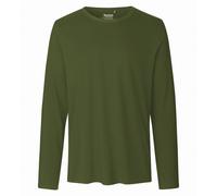Neutral Langärmeliges Herren T-Shirt aus Bio-Fairtrade-Baumwolle - Military | 3XL