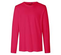 Neutral Langärmeliges Herren T-Shirt aus Bio-Fairtrade-Baumwolle - Rosa | M