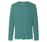 Neutral Langärmeliges Herren T-Shirt aus Bio-Fairtrade-Baumwolle - Teal | L