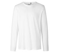 Neutral Langärmeliges Herren T-Shirt aus Bio-Fairtrade-Baumwolle - Weiß | 4XL