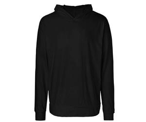 Neutral® Leichter Herren Unisex College Hoodie Hoody Kapuzenpullover Kapuzenpulli Schwarz M