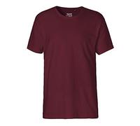 Neutral Mens Interlock T-Shirt, Farbe:Bordeaux, Größe:XXL