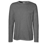 Neutral Mens Long Sleeve T-Shirt, Größe:XXL, Farbe:Dark Heather