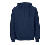Neutral Herren Zip-Hoodie mit Reißverschluss Navy Größe L
