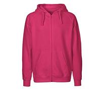 Neutral Mens Zip Hoodie, Größe:M, Farbe:Pink