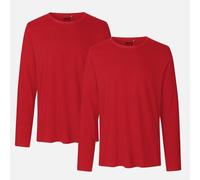 Neutral® Neutral Doppelpack Long Sleeve Shirt Herren - Bio-Baumwolle Rot L