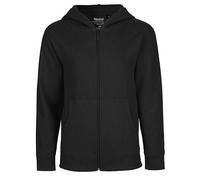 Neutral® Neutral Kinder Sweatjacke Hoodie Kapuzenpullover Kapuzenpulli Sweater Schwarz 104/110