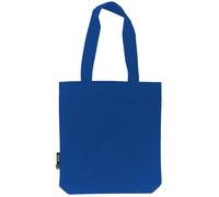 Neutral Stoff-Einkaufstasche aus Bio-Fairtrade-Baumwolle - Königsblau