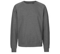Neutral Sweatshirt aus organischer Fairtrade-Baumwolle - Dunkel meliert | L