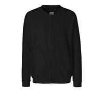 Neutral® Herren Unisex Sweatjacke ohne Kapuze Schwarz S