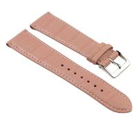Nevada Uhrenarmband Kalbsleder Kroko-Prägung Rosa 25700S