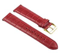 Nevada Uhrenarmband Kalbsleder Kroko-Prägung Rot 25689G