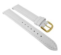 Nevada Uhrenarmband Kalbsleder Kroko-Prägung weiß Kurze Länge 25722G
