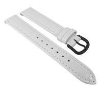 Nevada Uhrenarmband Kalbsleder Kroko-Prägung weiß - Kurze Länge 25723B