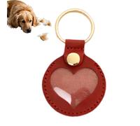 Nevalerra Schlüsselanhänger mit Hund - Anhänger mit Medaillon im Vintage-Stil, aus Zinklegierung, sicherer Magnetverschluss, rutschfest | transparentes Design und ohne PE-Schwebefach