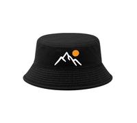 Neverless® Anglerhut mit Print Mountain Sun Bucket Hat Baumwolle