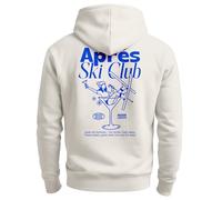 Neverless® Herren Hoodie Backprint Après Ski Club Rückenaufdruck Kapuzen-Pullover Männer Fashion Streetstyle Urban-Grey L