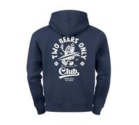 Neverless® Herren Hoodie Two Beers Only Club | Kapuzensweatshirt mit Bier-Motiv Fun Design Streetstyle