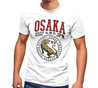 Neverless® Herren T-Shirt Japan Osaka Tiger Athletic Hattori Hanzo Asien Style Fashion Streetstyle weiß XL