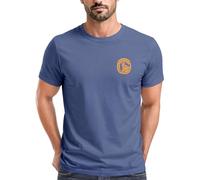 Neverless® Herren T-Shirt Print Logo Badge Landschaft Natur Berge Wandern Outdoor Fashion