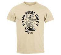 Neverless® Herren T-Shirt Printshirt Comic Style Bier Spruch Sommer Fashion Streetstyle Natur XL