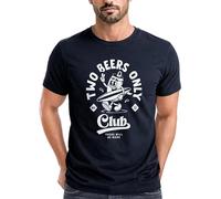 Neverless® Herren T-Shirt Printshirt Comic Style Bier Spruch Sommer Fashion Streetstyle Navy S