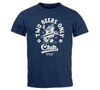 Neverless® Herren T-Shirt Printshirt Comic Style Bier Spruch Sommer Fashion Streetstyle Navy XL