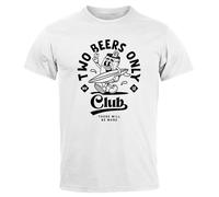 Neverless® Herren T-Shirt Printshirt Comic Style Bier Spruch Sommer Fashion Streetstyle Weiss 4XL