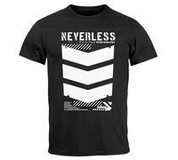 Neverless® Herren T-Shirt Techwear Trend Motive Japanese Streetstyle Military Fashion Fashion Streetstyle Schwarz 3XL