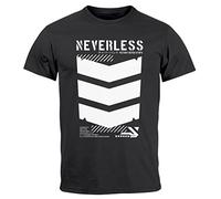 Neverless® Herren T-Shirt Techwear Trend Motive Japanese Streetstyle Military Fashion Fashion Streetstyle anthrazit XXL